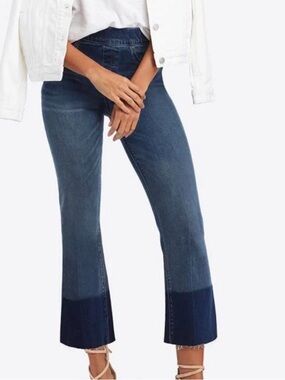 SPANX cropped flare denim jeans 1X